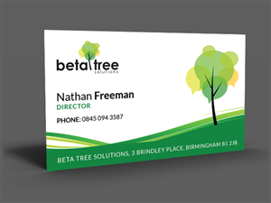 Business Card Design by  Artman for Beta Tree Solutions | Design #4513415