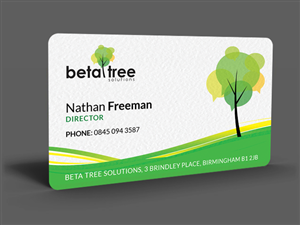 Design de Carte de Visite par  Artman pour Beta Tree Solutions | Design : #4513419