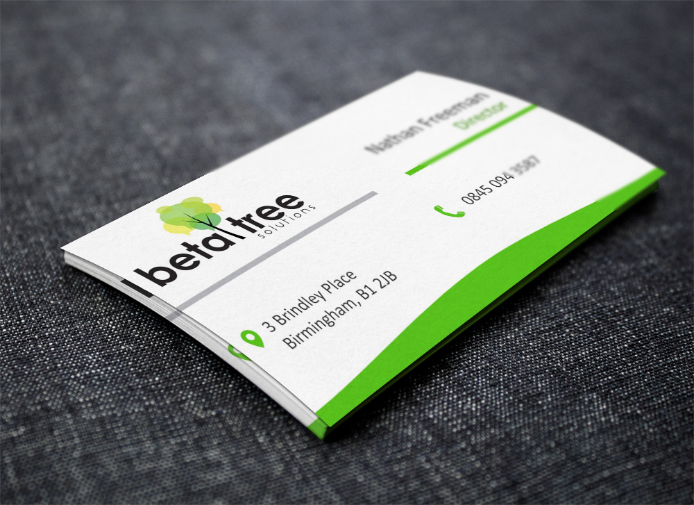 Business Card Design by Abikasirajan for Beta Tree Solutions | Design #4489857