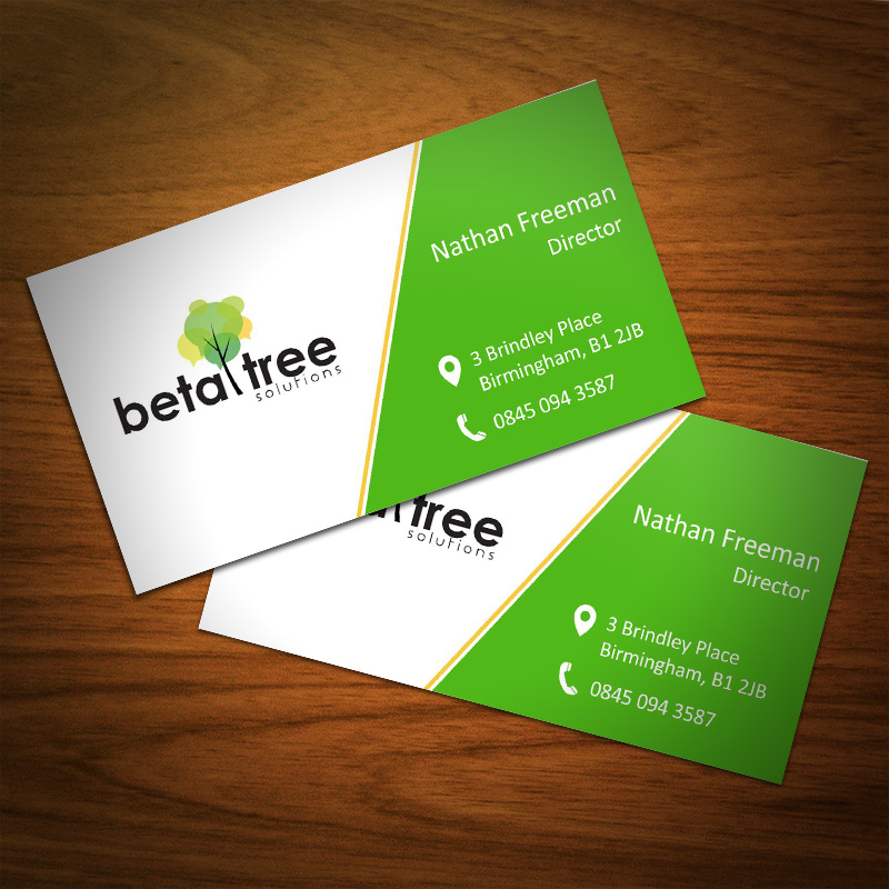 Diseño de Tarjeta de Presentación por Abikasirajan para Beta Tree Solutions | Diseño #4490039