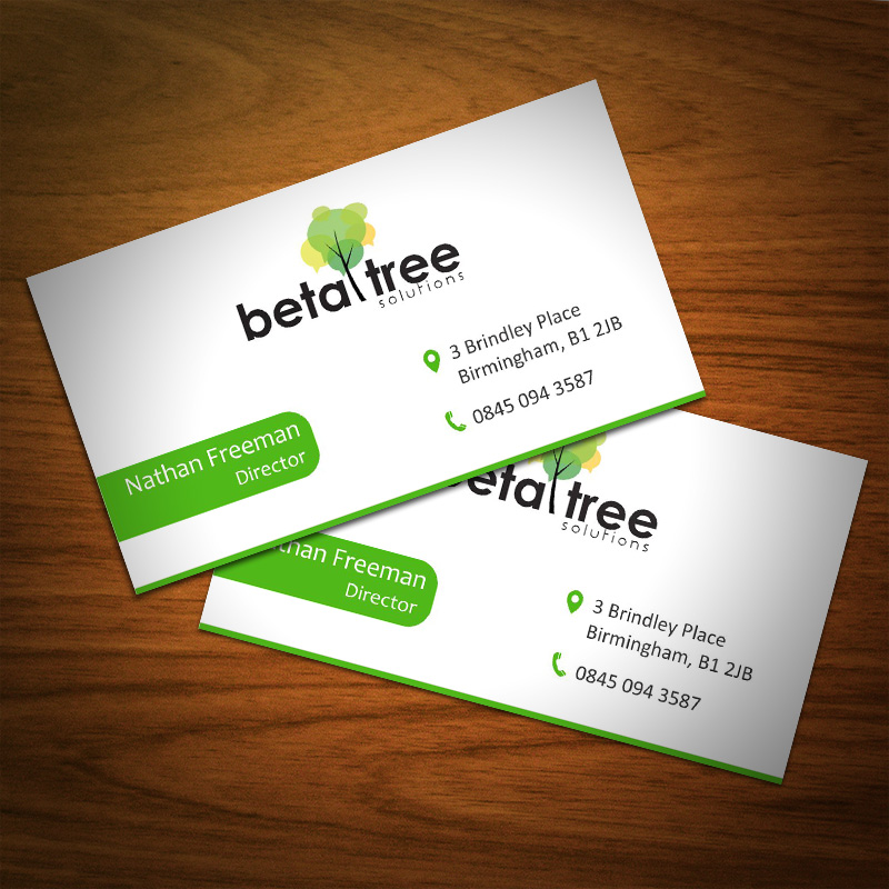 Diseño de Tarjeta de Presentación por Abikasirajan para Beta Tree Solutions | Diseño #4490065