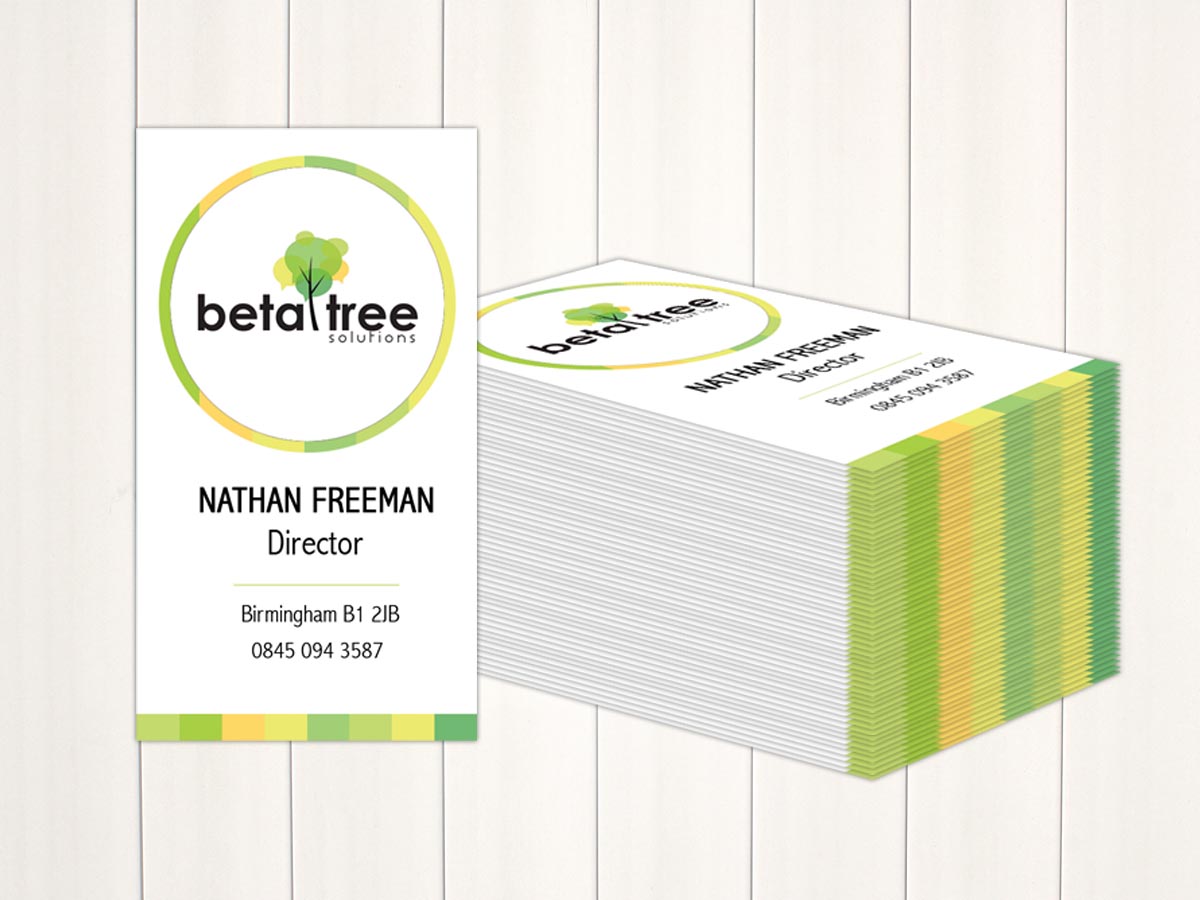 Business Card Design by Nino Qasoshvili for Beta Tree Solutions | Design #4431889