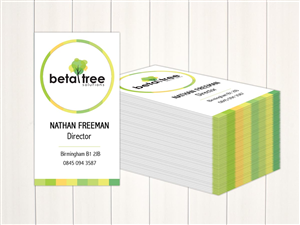 Business Card Design by Nino Qasoshvili for Beta Tree Solutions | Design #4431889