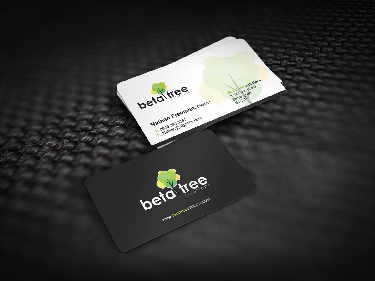 Design de Carte de Visite par diRtY.EMM pour Beta Tree Solutions | Design : #4464553
