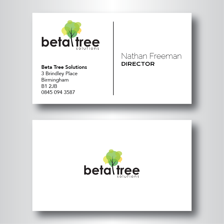 Diseño de Tarjeta de Presentación por dotnot para Beta Tree Solutions | Diseño #4500109