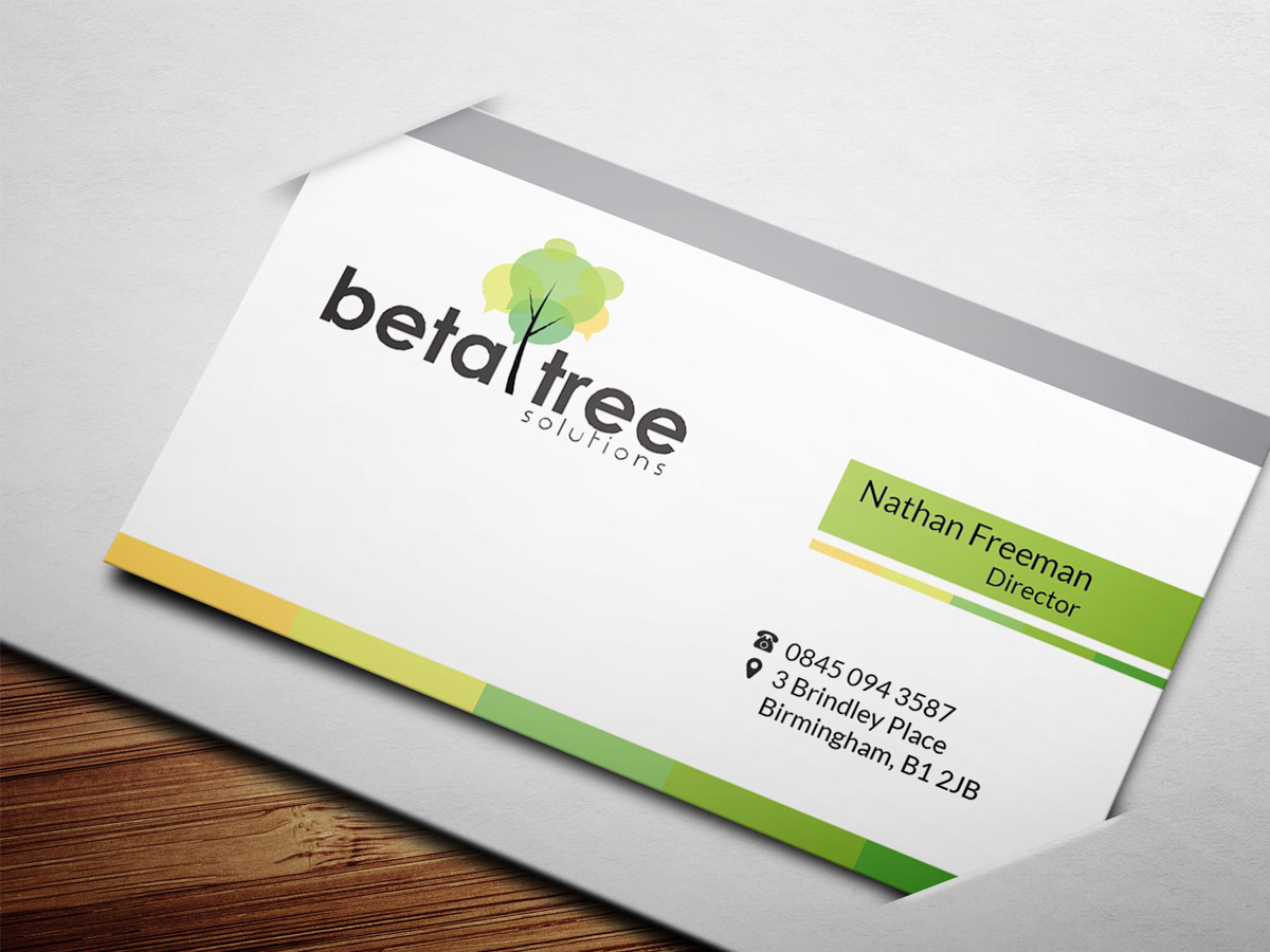 Business Card Design by MoofishDesign for Beta Tree Solutions | Design #4485521