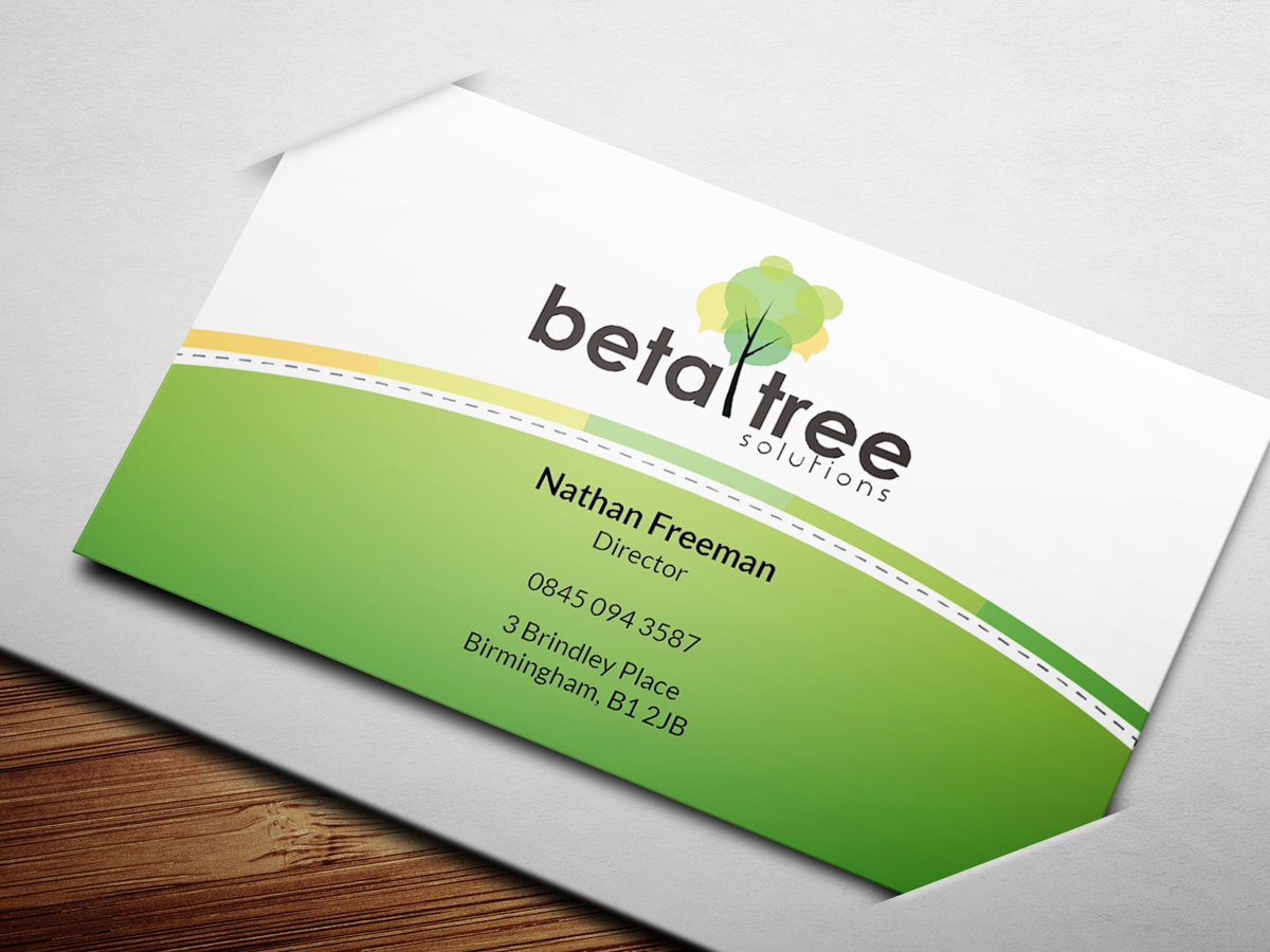Business Card Design by MoofishDesign for Beta Tree Solutions | Design #4485533