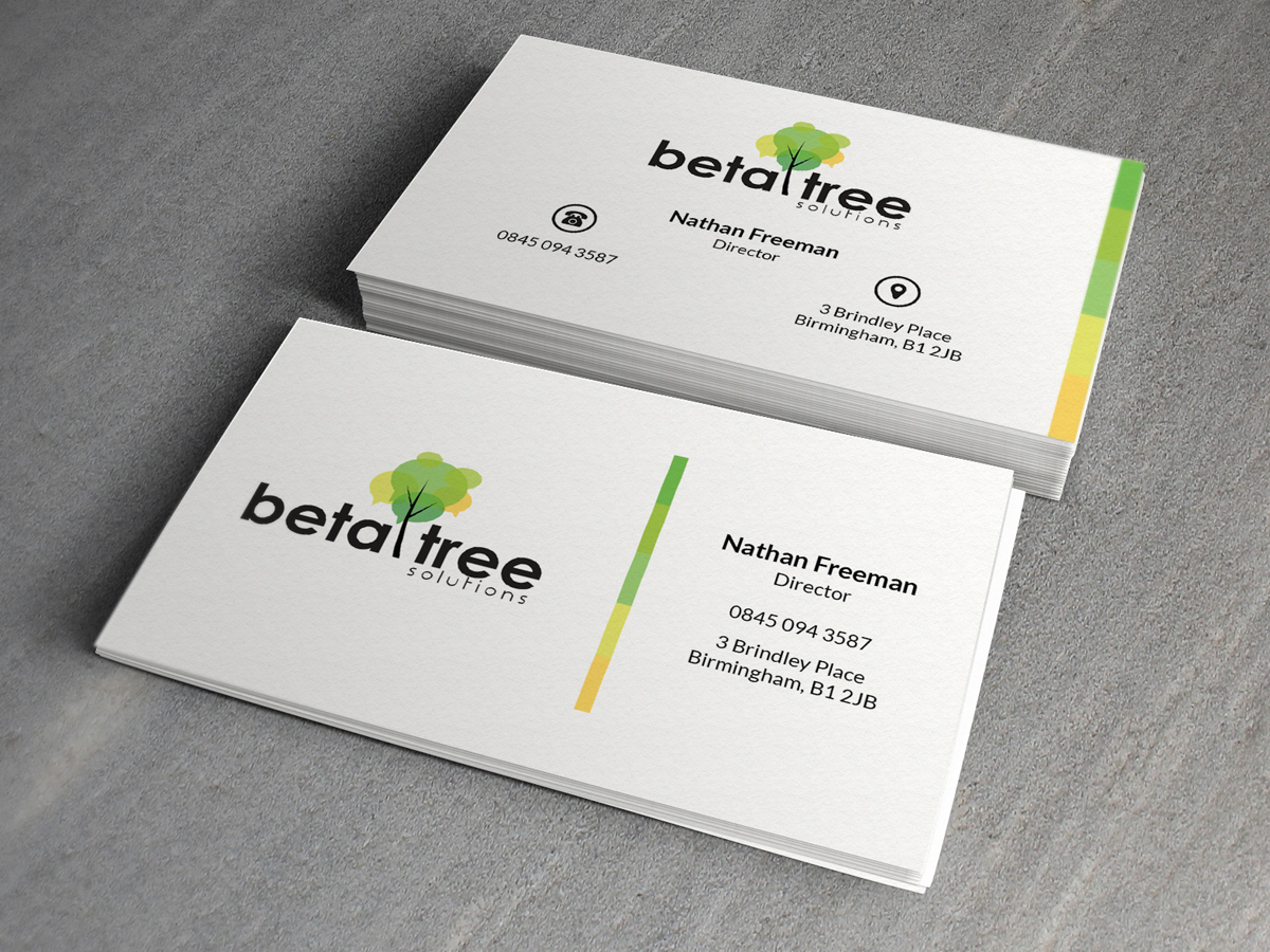 Business Card Design by MoofishDesign for Beta Tree Solutions | Design #4485545