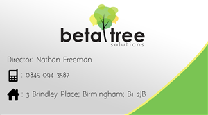 Business Card Design by Ratrati for Beta Tree Solutions | Design: #4434069