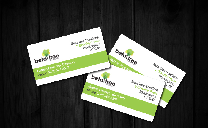 Visitenkarten-Design von Barbwire für Beta Tree Solutions | Design #4503331