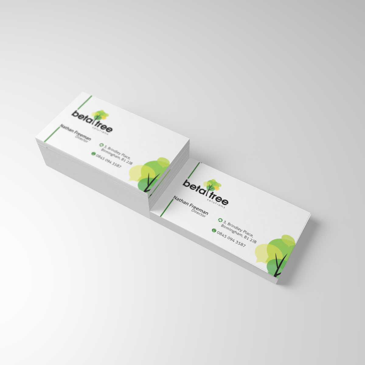 Diseño de Tarjeta de Presentación por dkthedon para Beta Tree Solutions | Diseño #4506142
