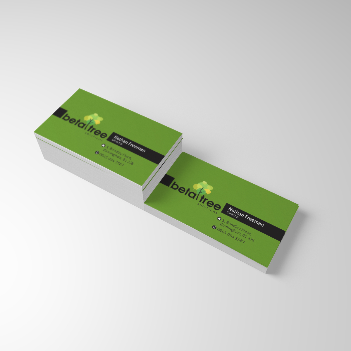 Diseño de Tarjeta de Presentación por dkthedon para Beta Tree Solutions | Diseño #4506148