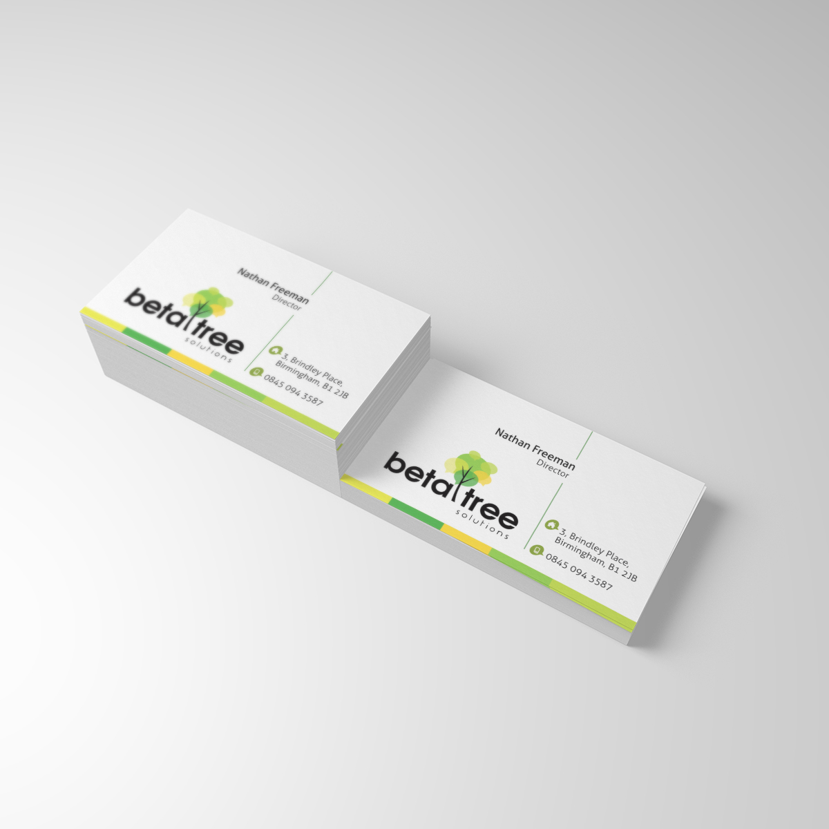 Diseño de Tarjeta de Presentación por dkthedon para Beta Tree Solutions | Diseño #4506150