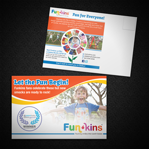 Postcard Design by Mon01 for MyFunkins Ltd. | Design: #3250015