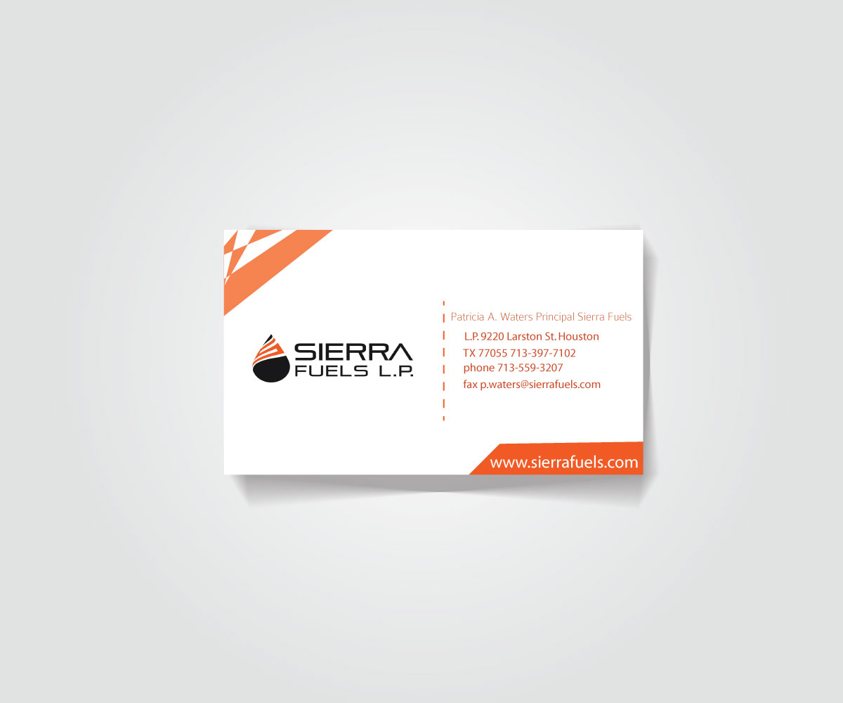 Business Card Design by Hamiz Imran for Sierra Fuels | Design #3252152