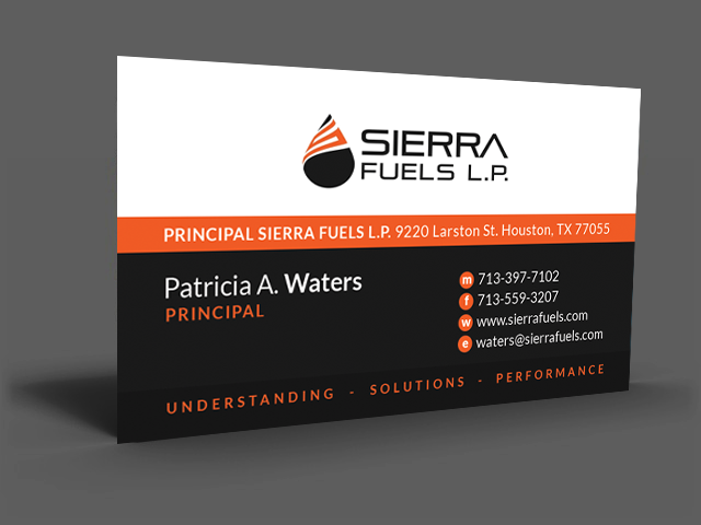 Business Card Design by  Artman for Sierra Fuels | Design #3290008