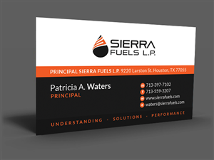 Business Card Design by  Artman for Sierra Fuels | Design: #3290008