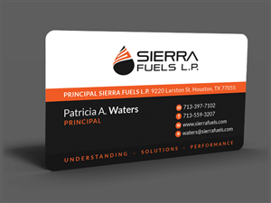 Business Card Design by  Artman for Sierra Fuels | Design: #3290014