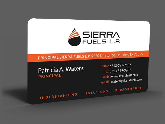 Business Card Design by  Artman for Sierra Fuels | Design #3290064