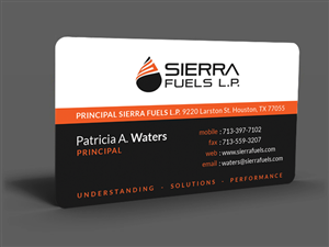 Business Card Design by  Artman for Sierra Fuels | Design: #3290064