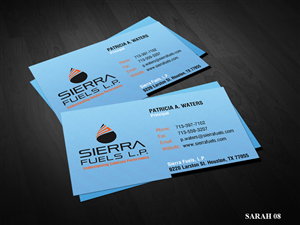 Business Card Design by Sarah Haroon for Sierra Fuels | Design: #3253077