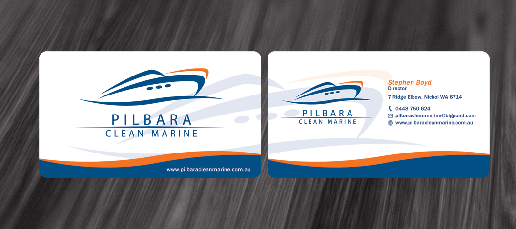 Design de Carte de Visite par diRtY.EMM pour Pilbara Clean Marine | Design #800156