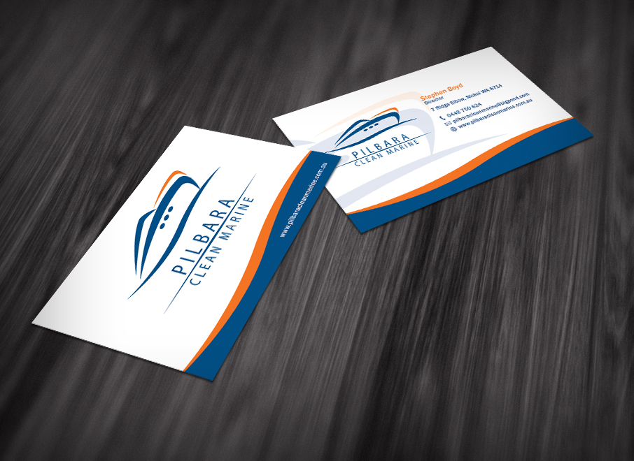 Design de Carte de Visite par diRtY.EMM pour Pilbara Clean Marine | Design #800158