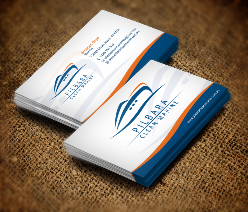 Design de Carte de Visite par diRtY.EMM pour Pilbara Clean Marine | Design #802653