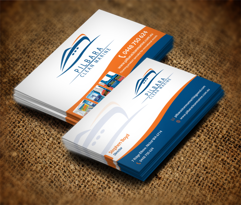 Design de Carte de Visite par diRtY.EMM pour Pilbara Clean Marine | Design #803592