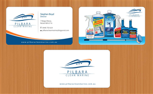 Diseño de Tarjeta de Presentación por Sbss para Pilbara Clean Marine | Diseño: #797239