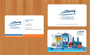 Diseño de Tarjeta de Presentación por Sbss para Pilbara Clean Marine | Diseño: #797240