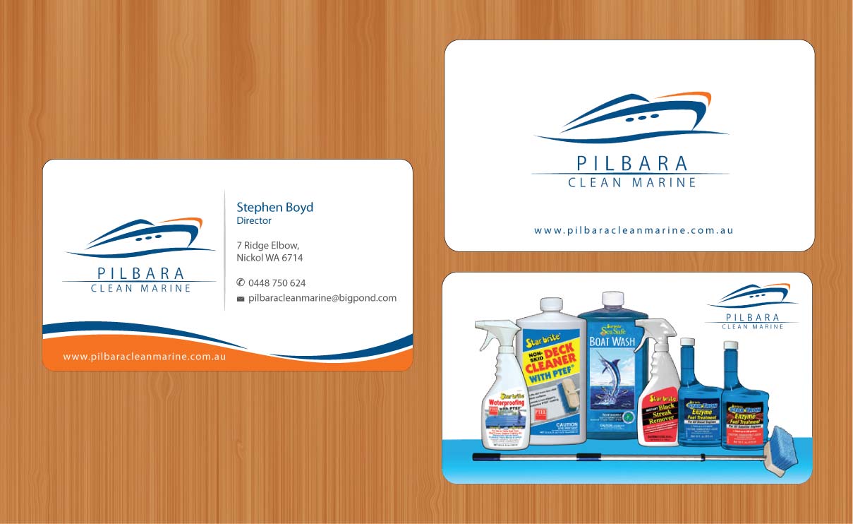 Design de Carte de Visite par Sbss pour Pilbara Clean Marine | Design #797242