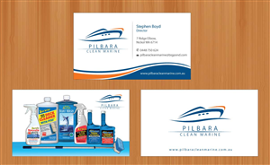 Diseño de Tarjeta de Presentación por Sbss para Pilbara Clean Marine | Diseño: #797246