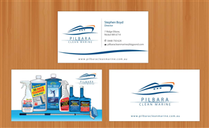 Diseño de Tarjeta de Presentación por Sbss para Pilbara Clean Marine | Diseño: #797249