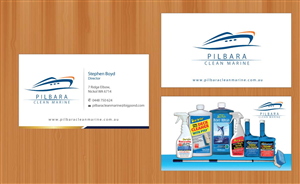 Diseño de Tarjeta de Presentación por Sbss para Pilbara Clean Marine | Diseño: #797253