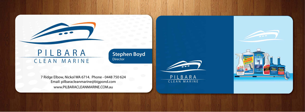 Design de Carte de Visite par Sbss pour Pilbara Clean Marine | Design #797476
