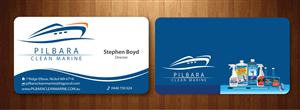 Design de Carte de Visite par Sbss pour Pilbara Clean Marine | Design : #797481