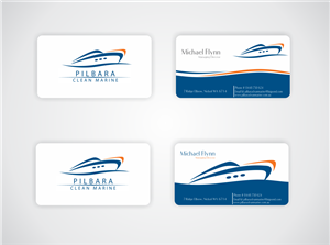 Business Card Design by Naavyd for Pilbara Clean Marine | Design: #796924