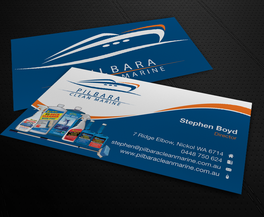 Diseño de Tarjeta de Presentación por MPStudio para Pilbara Clean Marine | Diseño: #805770