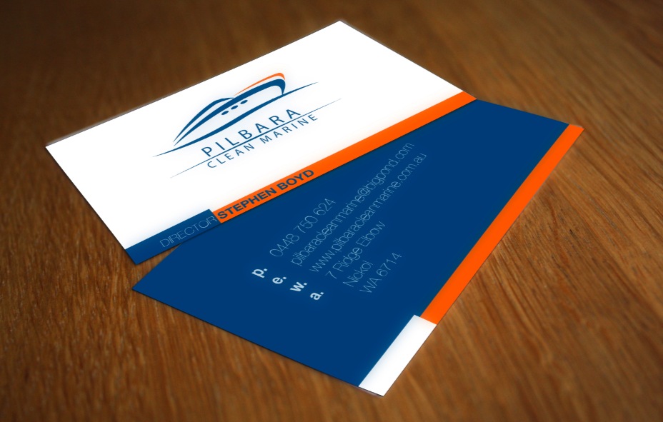 Diseño de Tarjeta de Presentación por HanTud para Pilbara Clean Marine | Diseño #802071
