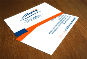 Diseño de Tarjeta de Presentación por HanTud para Pilbara Clean Marine | Diseño: #802079