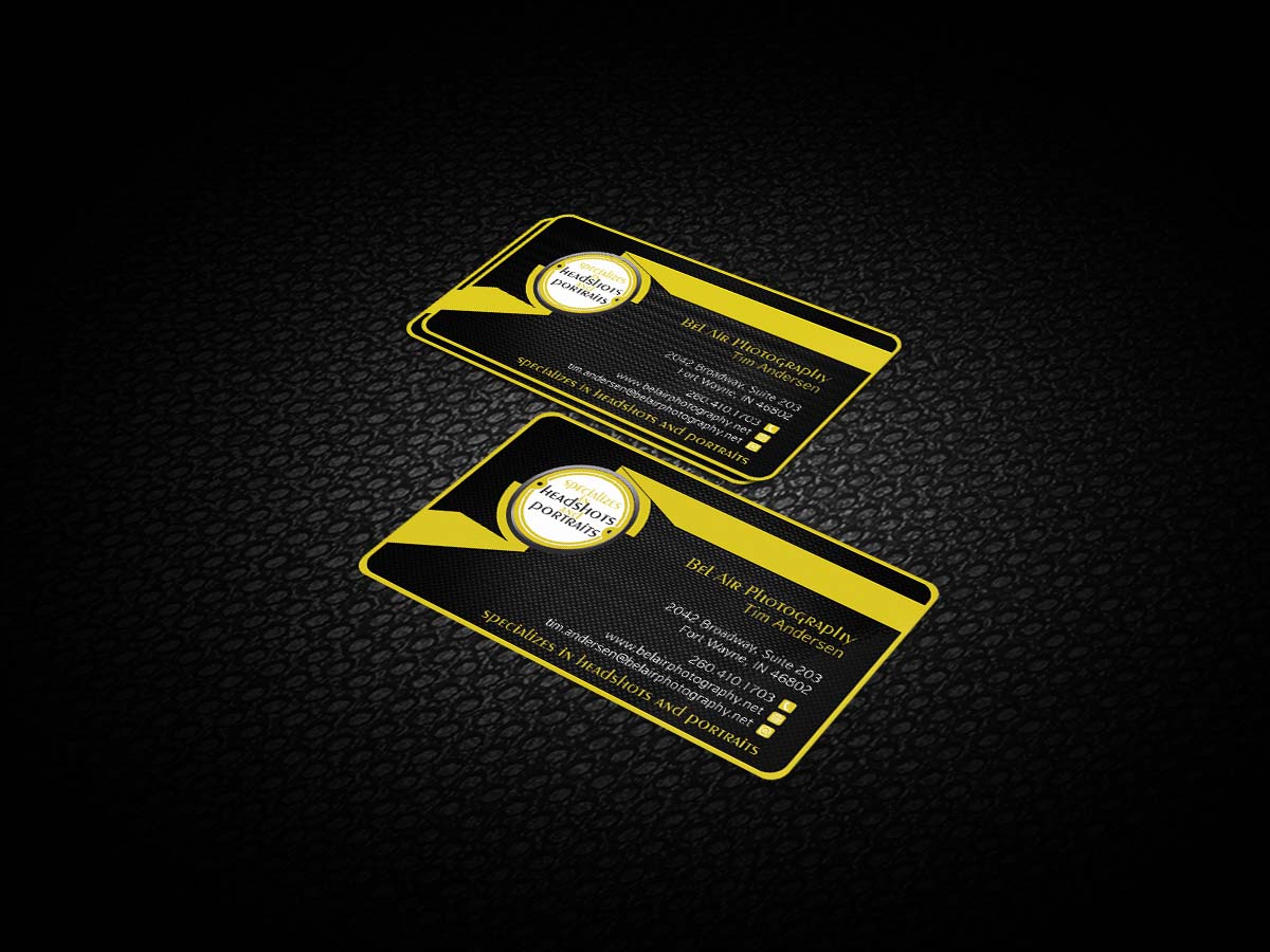 Diseño de Tarjeta de Presentación por Harshan para Bel Air Photography | Diseño #3332851