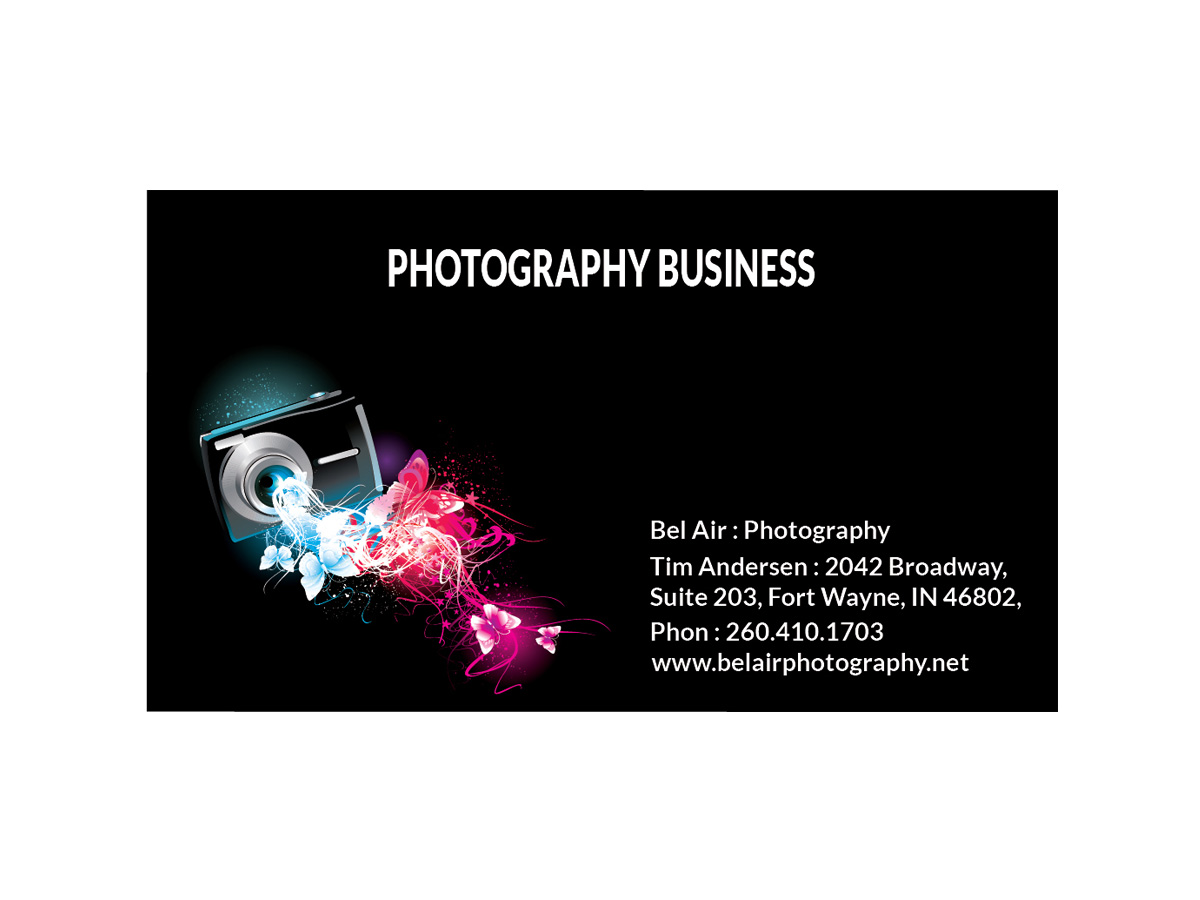 Business Card Design by uniquetribe for Bel Air Photography | Design #3280585
