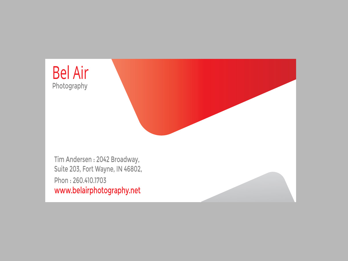 Business Card Design by uniquetribe for Bel Air Photography | Design #3280589