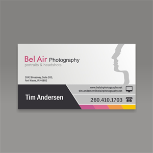 Business Card Design by Logo Design for Bel Air Photography | Design #3310091