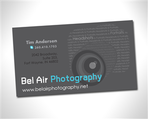 Business Card Design by hopedesign for Bel Air Photography | Design #3294051