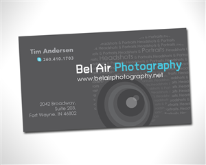 Diseño de Tarjeta de Presentación por hopedesign para Bel Air Photography | Diseño: #3294085