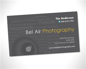 Diseño de Tarjeta de Presentación por hopedesign para Bel Air Photography | Diseño: #3294204