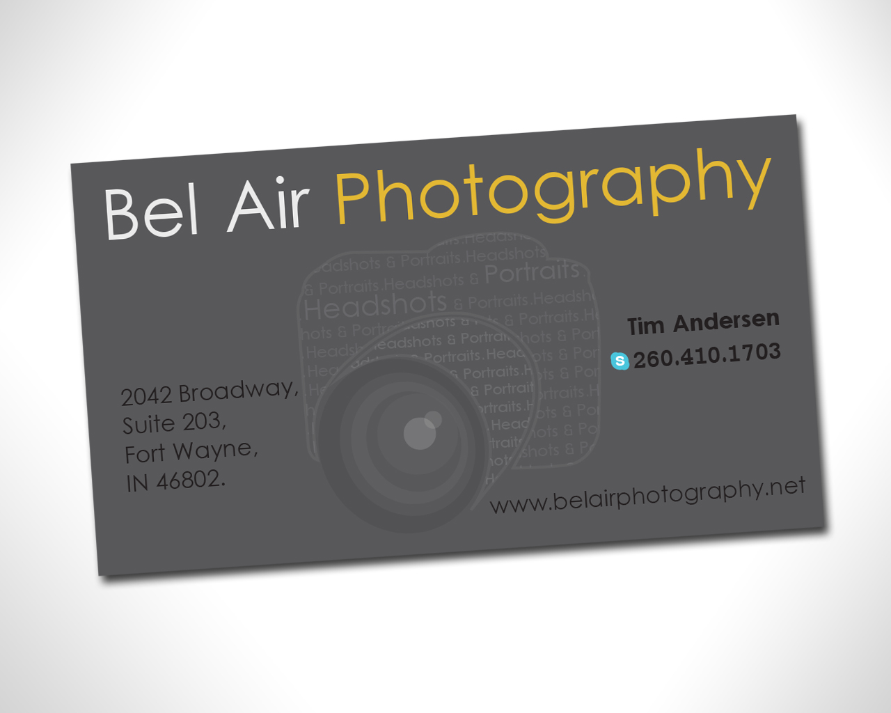 Business Card Design by hopedesign for Bel Air Photography | Design #3294331