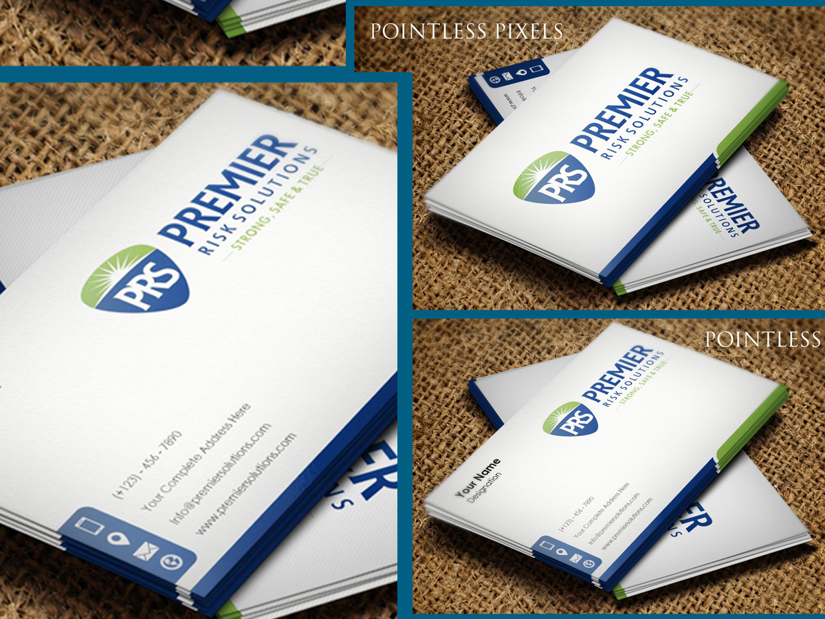 Business Card Design by Pointless Pixels for Premier Risk Solutions LLC | Design #3266404